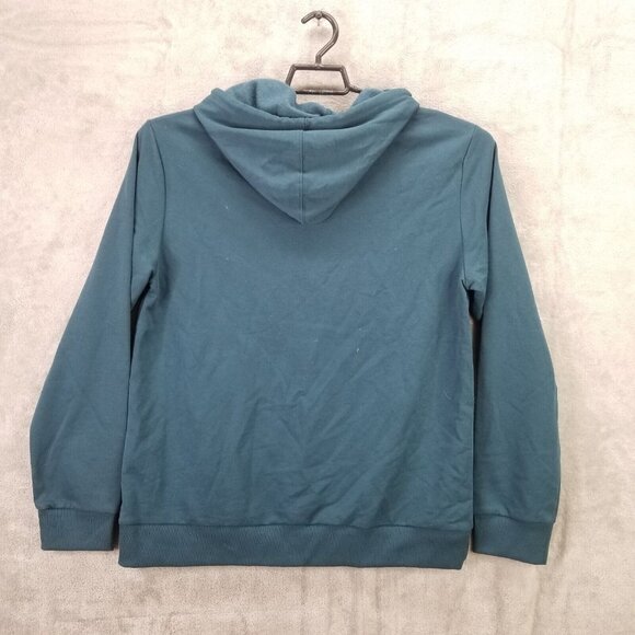 Mens Latino Heritage Teal Latin America Hoodie Long Sleeve Drawstring Size S - Picture 4 of 6